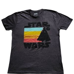 Star Wars Black Short Sleeve Tee with Darth Vader Design